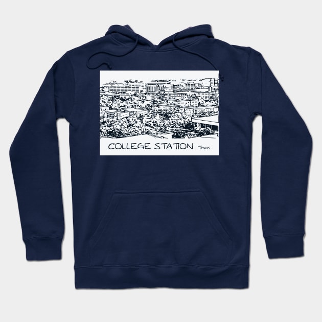 College Station Texas Hoodie by Lakeric